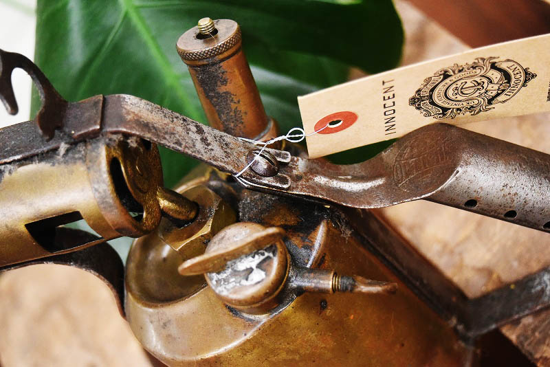 105285 「OPTIMUS」 オプティマス No.411 UPPL VASBY ブラス トーチ バーナー ブロートーチ コンロ キャンプ 真鍮 MADE IN SWEDEN