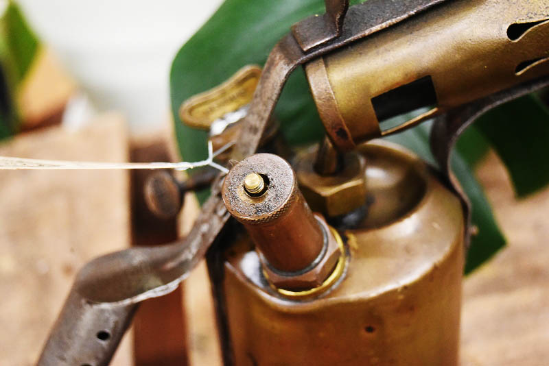 105285 「OPTIMUS」 オプティマス No.411 UPPL VASBY ブラス トーチ バーナー ブロートーチ コンロ キャンプ 真鍮 MADE IN SWEDEN