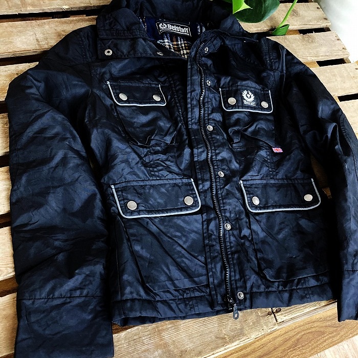 105941 「BELSTAFF」 ベルスタッフ ナイロンジャケット レディース MADE IN ENGLAND 英国製