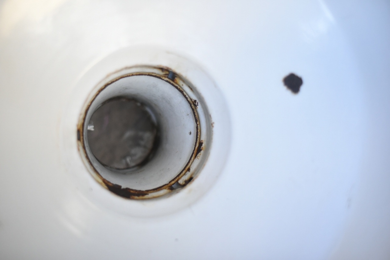 102017 UK ヴィンテージ　エナメル　ランプシェード　ホウロウ