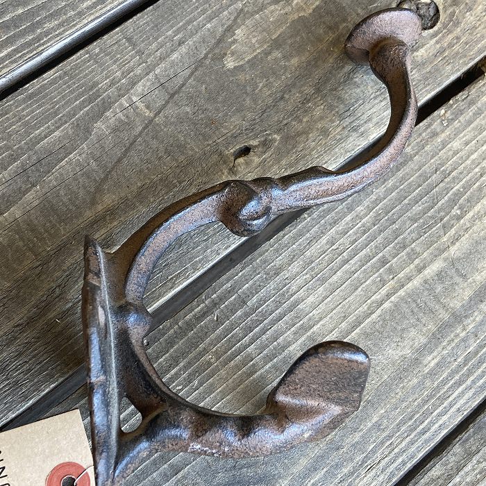 106257 ヴィンテージ アイアンフック ウォールハンガー コートフック