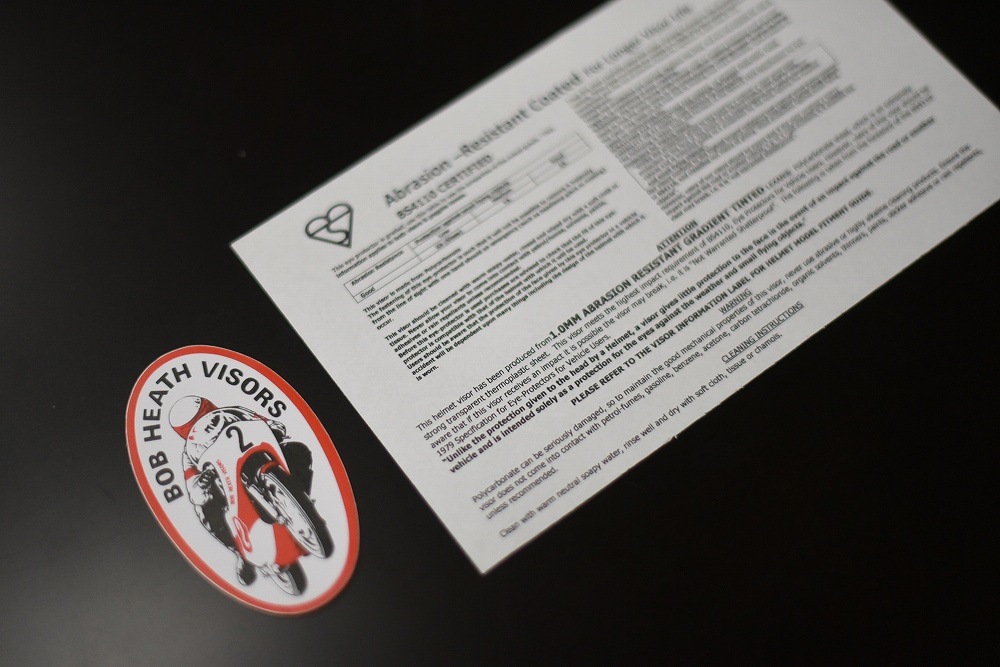 106596 カスタムコンペシールド グラデーション　BOB HEATH VISORS  ソニックギアバイザー 送料無料