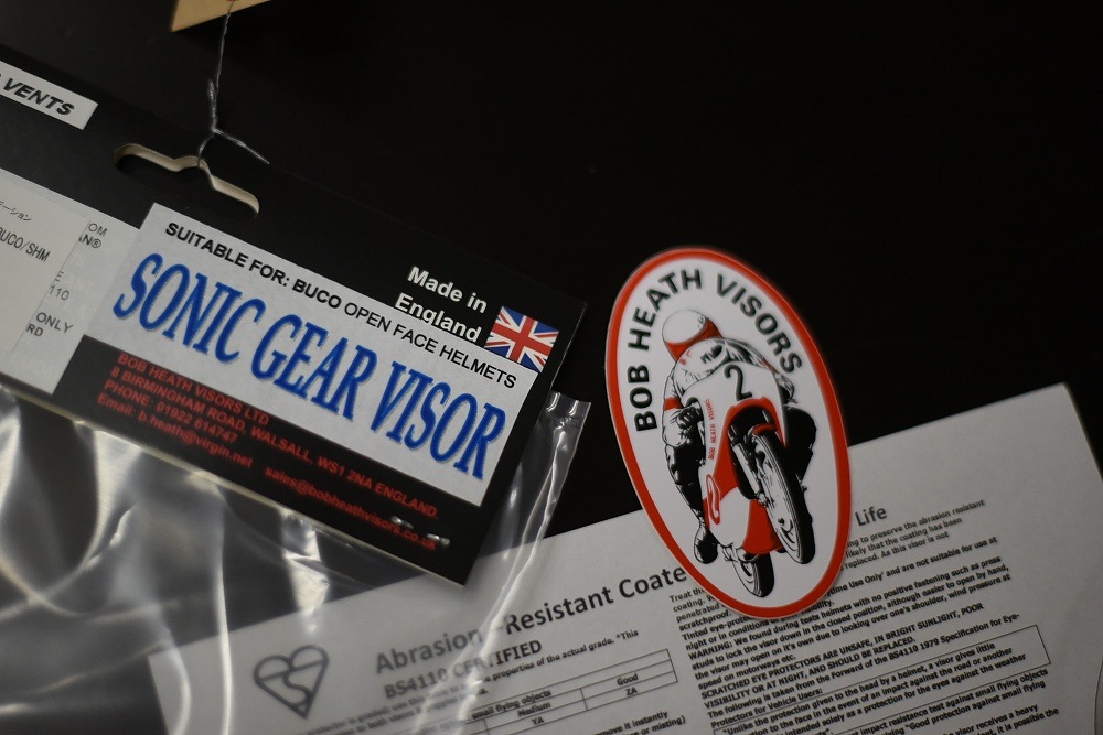 106596 カスタムコンペシールド グラデーション　BOB HEATH VISORS  ソニックギアバイザー 送料無料