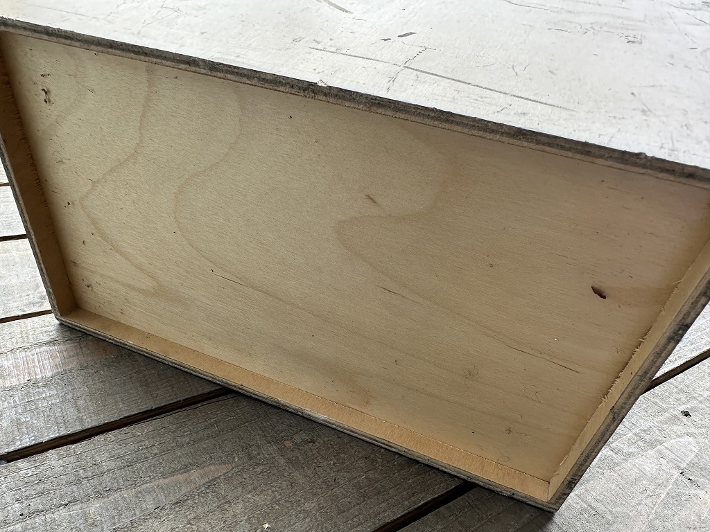 107757　ウッドボックス 木箱　ヴィンテージ　MADE IN ENGLAND 