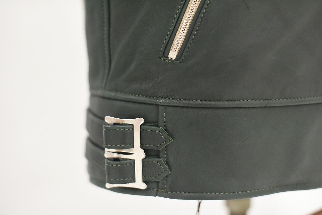 RG 英国 「GOLDTOP」 「The '76 Cafe Racer Jacket」 レザージャケット COLOR：Racing Green　　送料無料