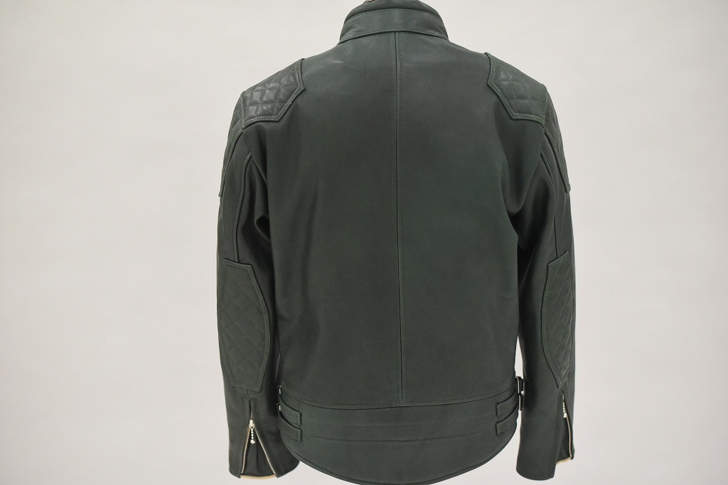 RG 英国 「GOLDTOP」 「The '76 Cafe Racer Jacket」 レザージャケット COLOR：Racing Green　　送料無料