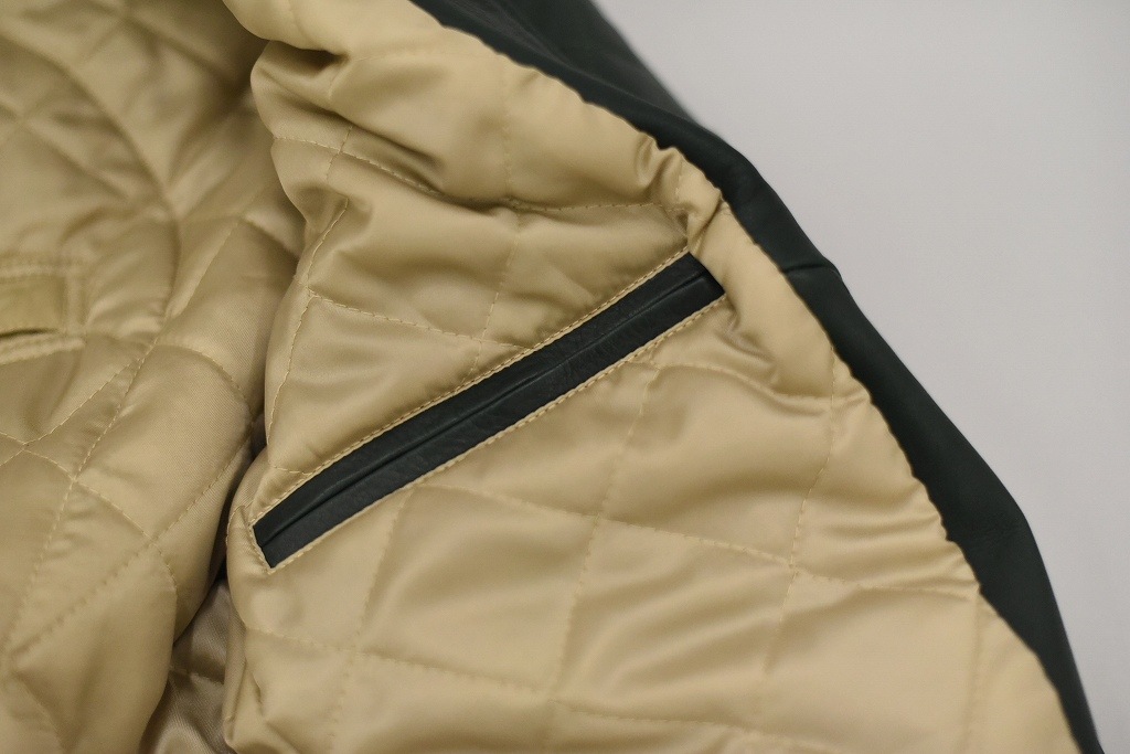 RG 英国 「GOLDTOP」 「The '76 Cafe Racer Jacket」 レザージャケット COLOR：Racing Green　　送料無料