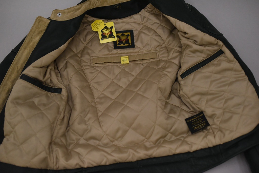 RG 英国 「GOLDTOP」 「The '76 Cafe Racer Jacket」 レザージャケット COLOR：Racing Green　　送料無料