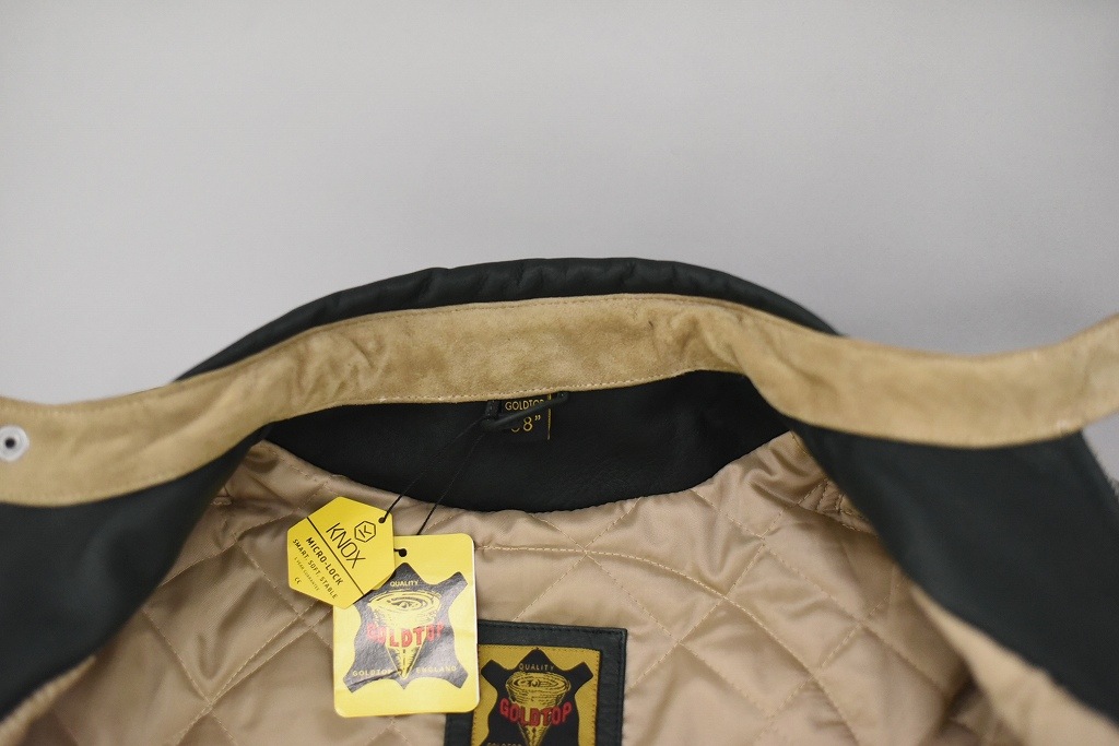 RG 英国 「GOLDTOP」 「The '76 Cafe Racer Jacket」 レザージャケット COLOR：Racing Green　　送料無料