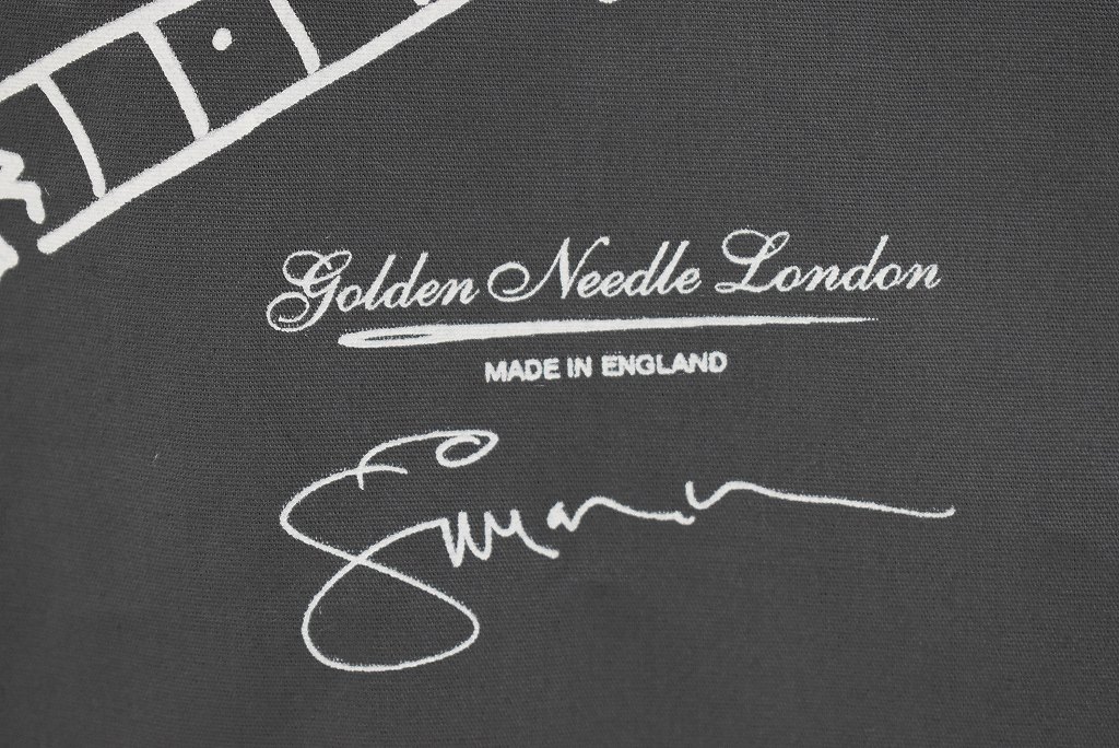 「PAUL SIMONON（THE CLASH)」 「Brocken bass」 GOLDEN NEEDLE LONDON  MADE IN ENGLAND  トートバッグ　GRAY