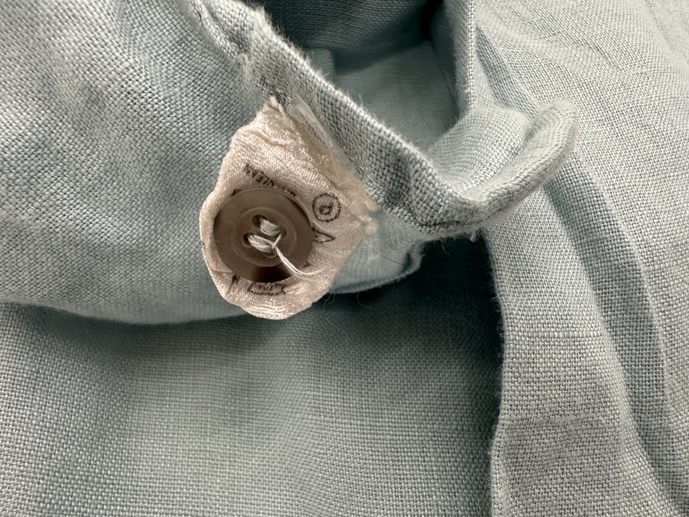 109585 Made in Italy 半袖 リネンシャツ XL グリーン系