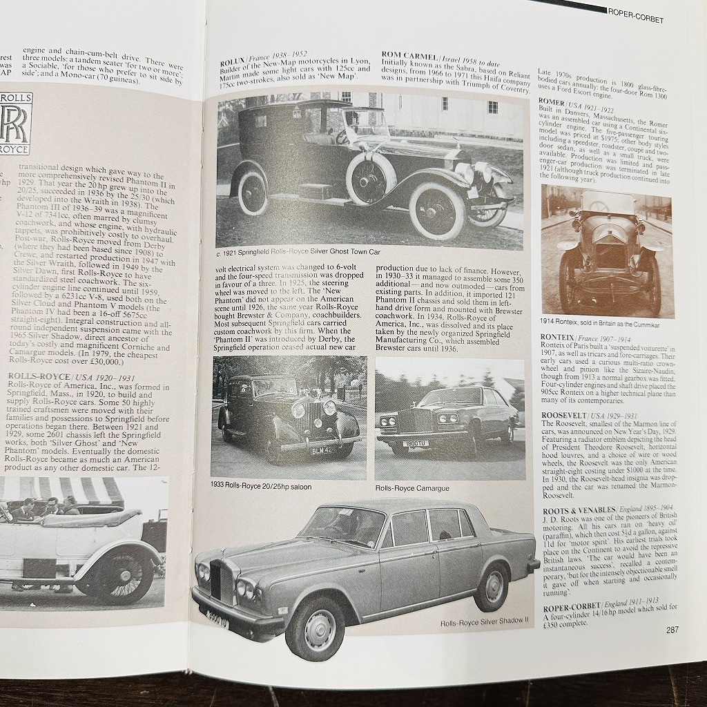 B4618「 The ILLUSTRATED ENCYCLOPRDIA OF AUTOMOBILE」オートモービル クラシック