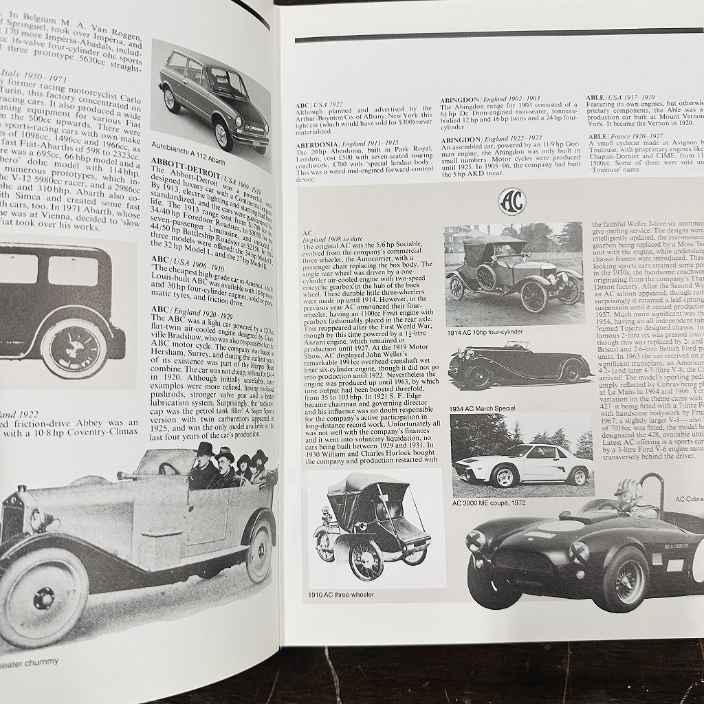 B4618「 The ILLUSTRATED ENCYCLOPRDIA OF AUTOMOBILE」オートモービル クラシック