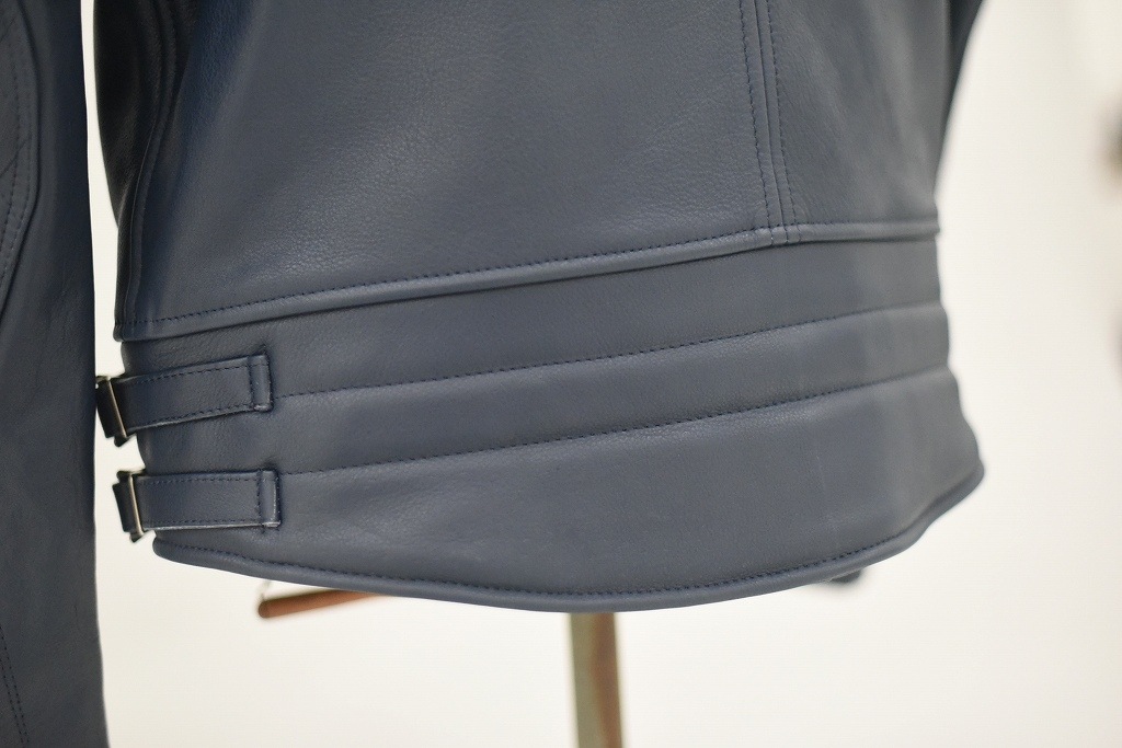 MB 英国 「GOLDTOP」 「The '76 Cafe Racer Jacket」 レザージャケット COLOR：Midnight Blue　　送料無料　5%ポイント還元