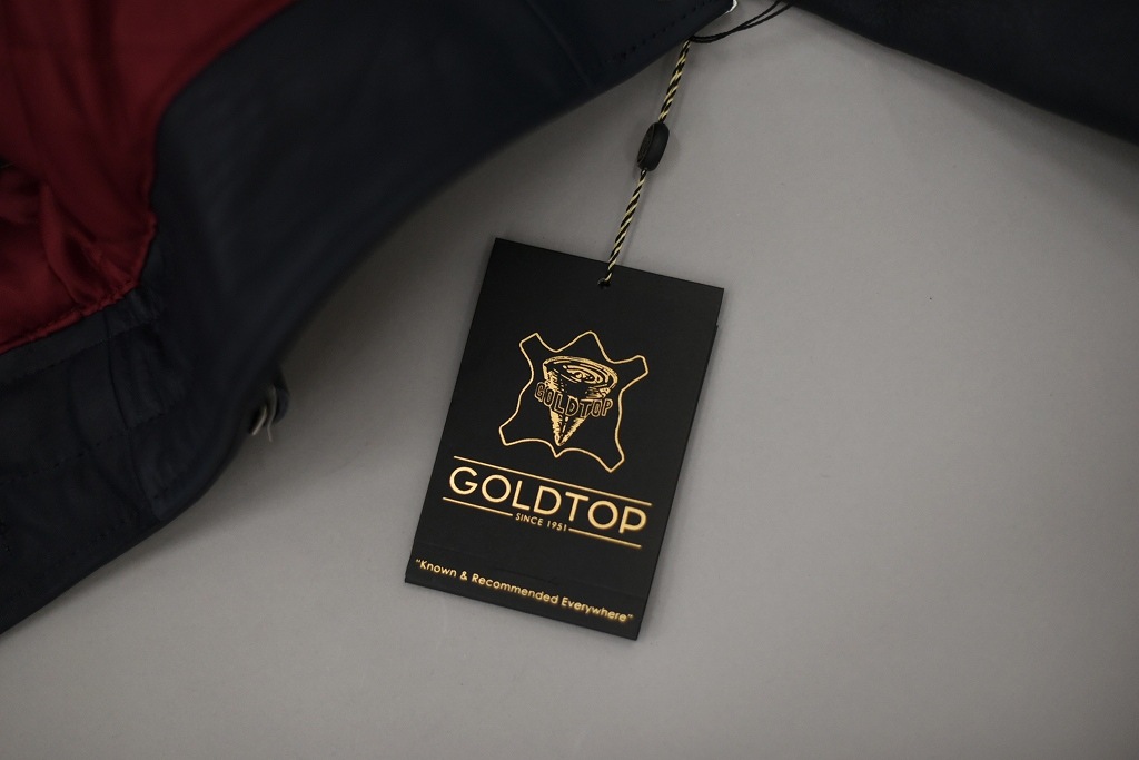 MB 英国 「GOLDTOP」 「The '76 Cafe Racer Jacket」 レザージャケット COLOR：Midnight Blue　　送料無料　5%ポイント還元