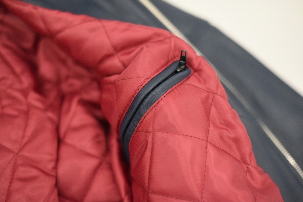 MB 英国 「GOLDTOP」 「The '76 Cafe Racer Jacket」 レザージャケット COLOR：Midnight Blue　　送料無料　5%ポイント還元