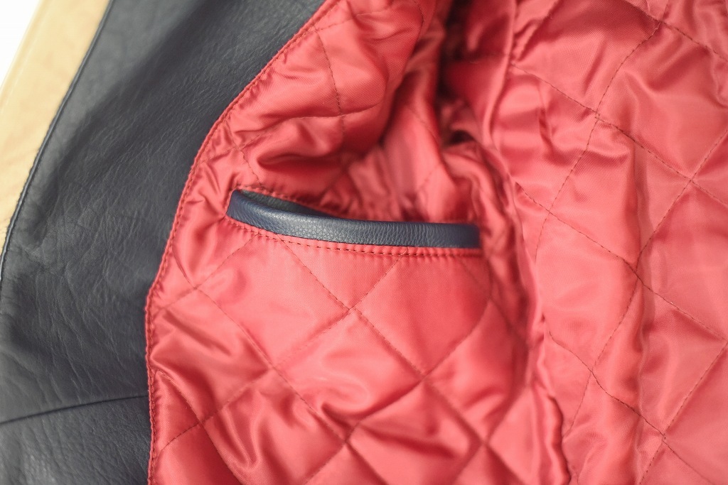 MB 英国 「GOLDTOP」 「The '76 Cafe Racer Jacket」 レザージャケット COLOR：Midnight Blue　　送料無料　5%ポイント還元