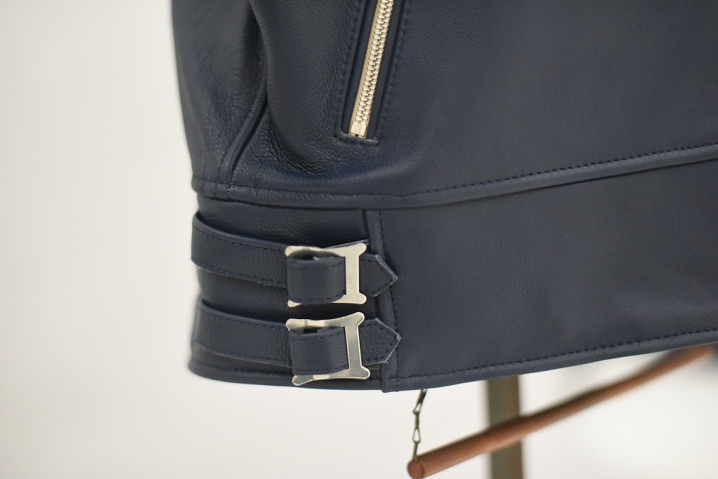 MB 英国 「GOLDTOP」 「The '76 Cafe Racer Jacket」 レザージャケット COLOR：Midnight Blue　　送料無料　5%ポイント還元
