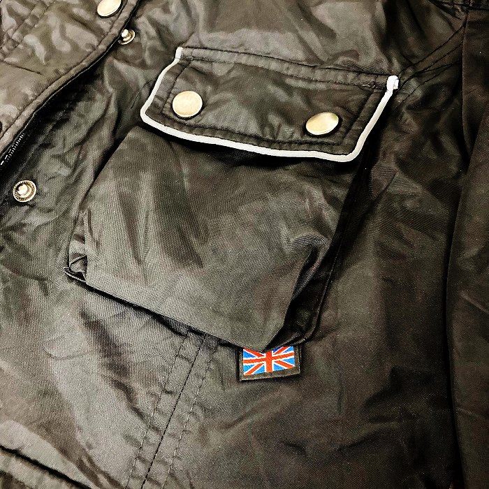 105939 「BELSTAFF」 ベルスタッフ ナイロンジャケット ジッパー破損 MADE IN ENGLAND 英国製