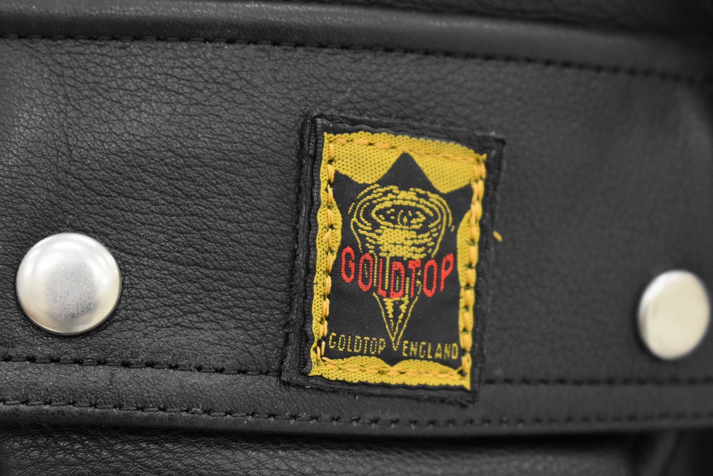 英国 「GOLDTOP」 「The Patrol 」 レザージャケット COLOR：Black　送料無料