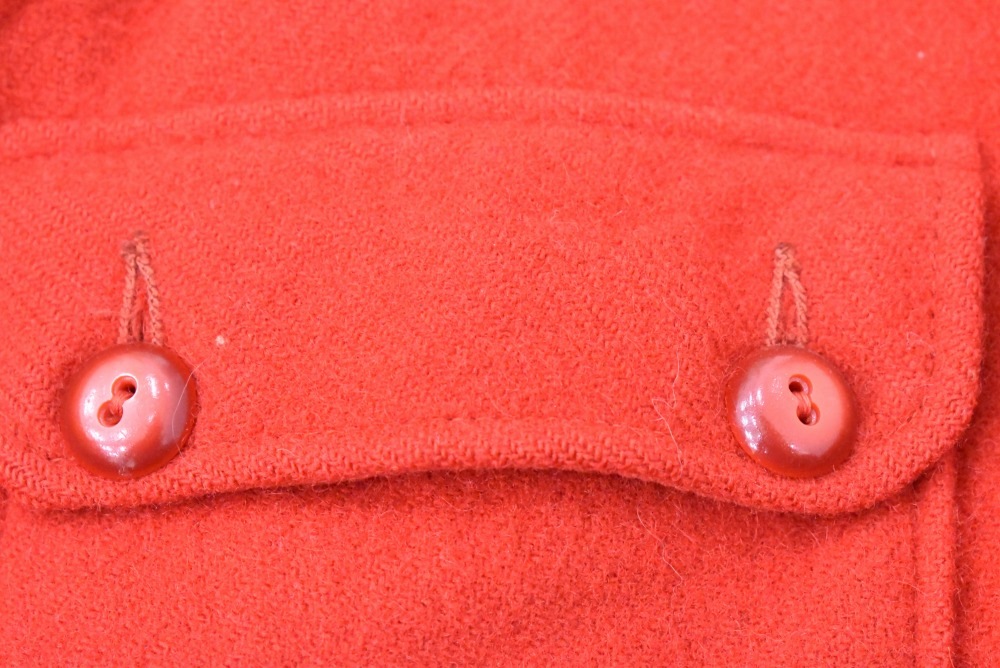 109339 ヴィンテージ 50s-60s 「BOY SCOUT」OFFICIAL JACKET メルトンシャツ RED ボーイスカウト