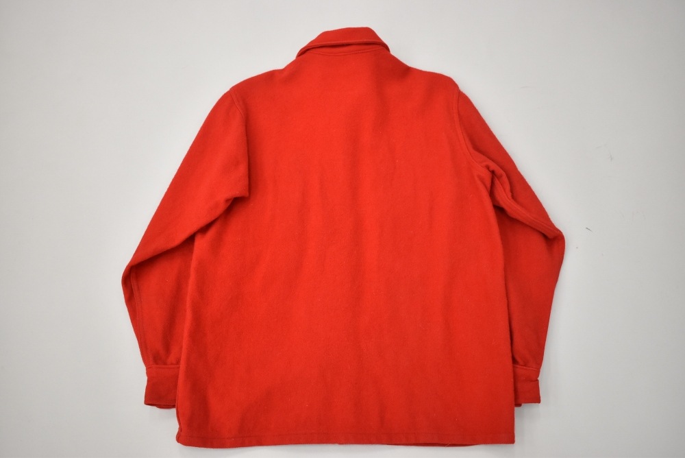 109339 ヴィンテージ 50s-60s 「BOY SCOUT」OFFICIAL JACKET メルトンシャツ RED ボーイスカウト