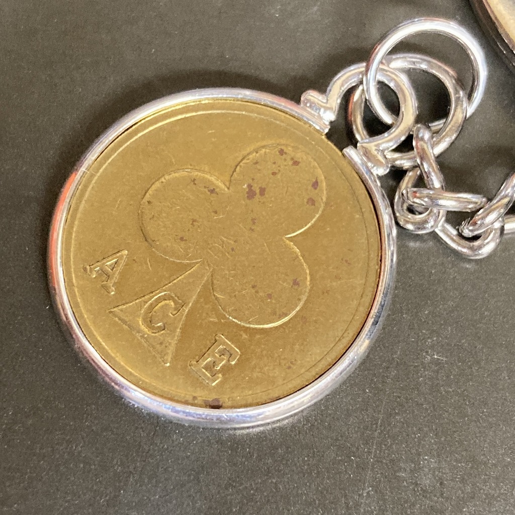 107147 エースカフェ トークン コイン キーホルダー ACE COIN ブラス 真鍮 Ace Cafe London バイク ...