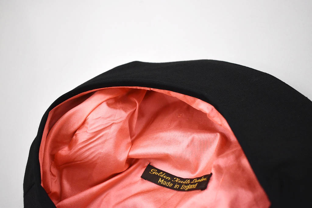 107468　ベレー帽　ブラック　 INNOCENT ＆ GOLDEN NEEDLE LONDON コラボ商品！ Made in Great Britain