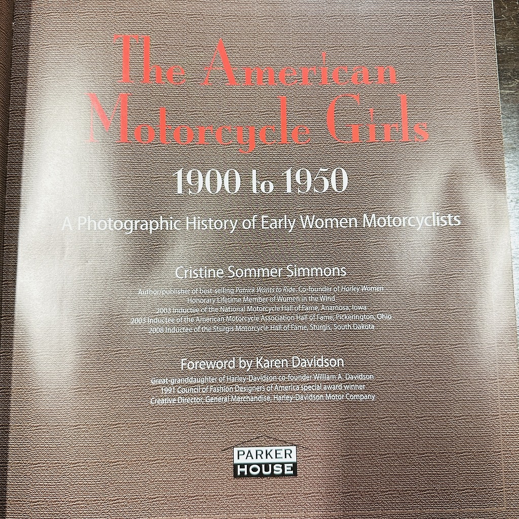 B4623「The American Motorcycle Girls 1900 to 1950」　モーターサイクルガール
