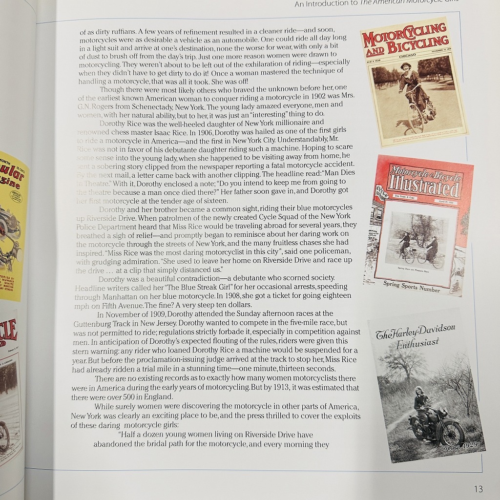 B4623「The American Motorcycle Girls 1900 to 1950」　モーターサイクルガール