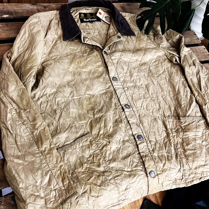 105932 「Barbour」　バブアー　キルティング　ジャケット　MADE IN ENGLAND　 英国製　