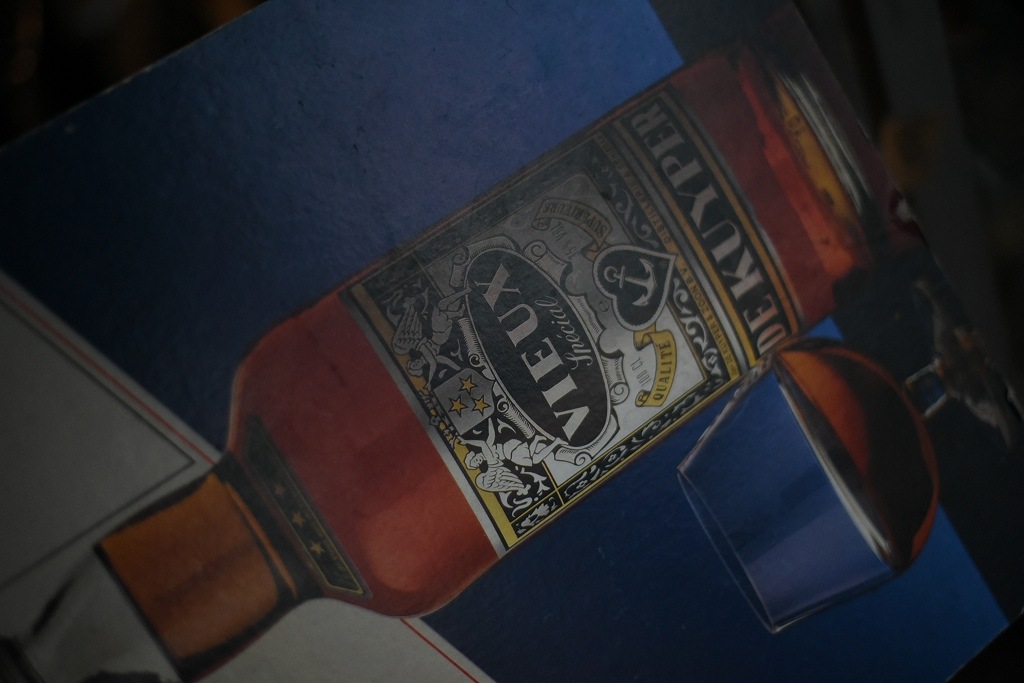 1636 ヴィンテージ　「VIEUX」　ペーパーサイン　看板　サインプレート　 英国製　MADE IN ENGLAND