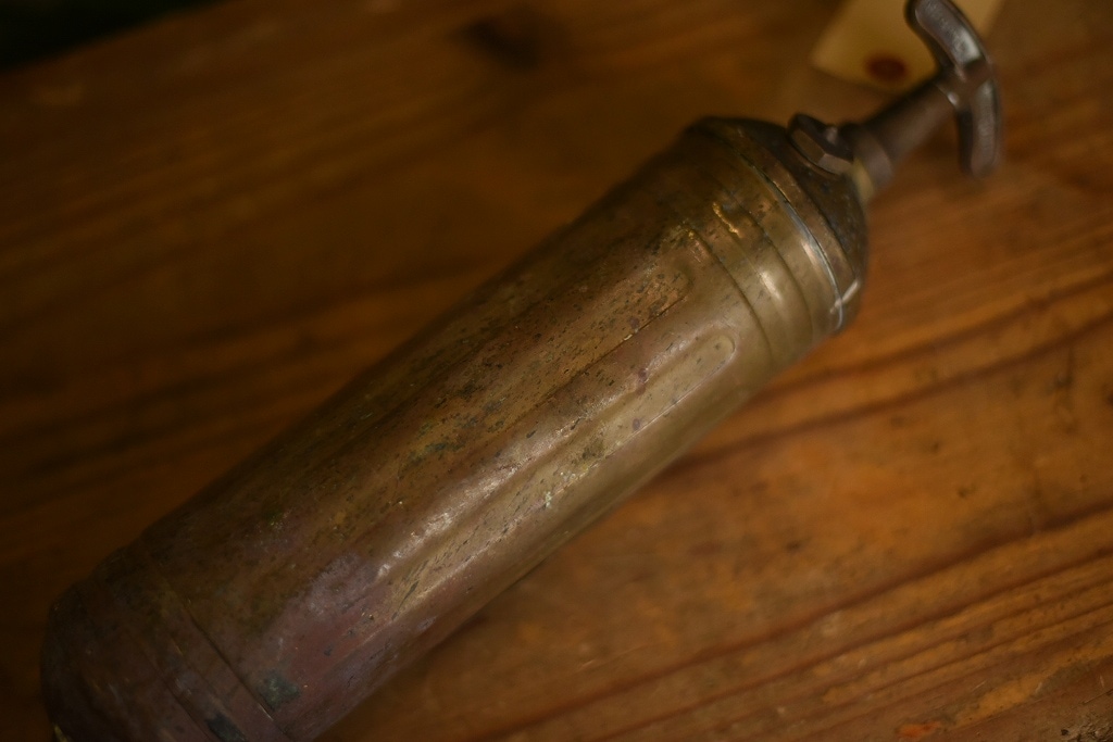 103790 ヴィンテージ 真鍮製 消火器 FIRE EXTINGUISHER ブラス 英国製