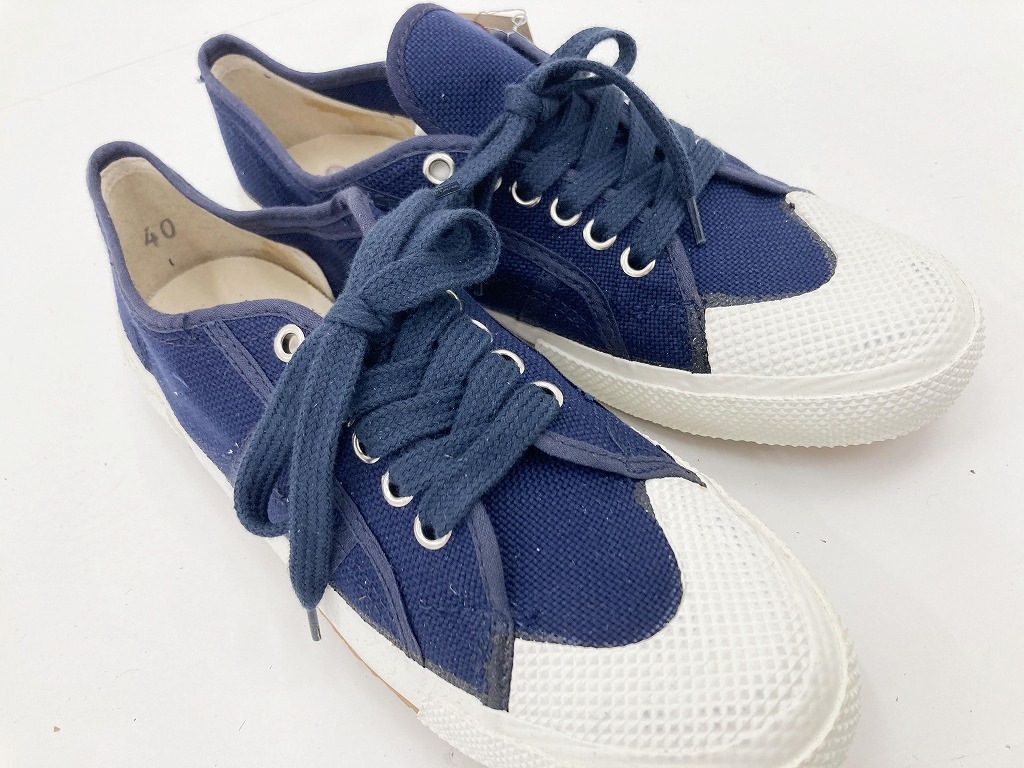 107964 size40 実物 新品 デッドストック イタリア軍 セーラーデッキシューズ スニーカー