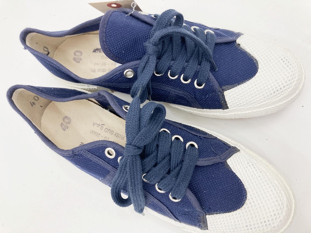 107964 size40 実物 新品 デッドストック イタリア軍 セーラーデッキシューズ スニーカー