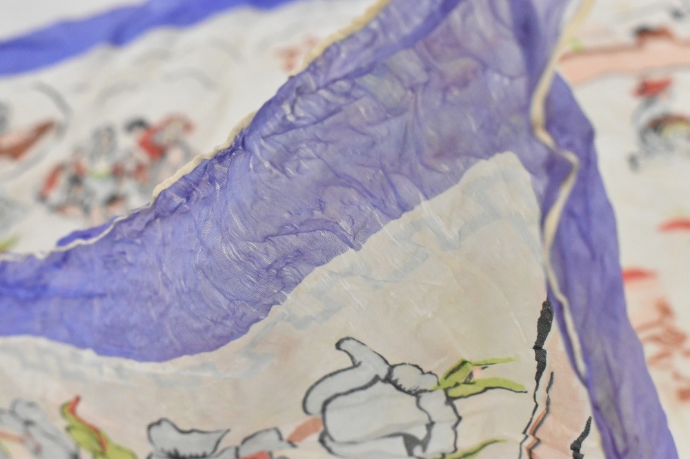 108718 ヴィンテージ 大判 スーベニア カウボーイ スカーフ Souvenir scarf