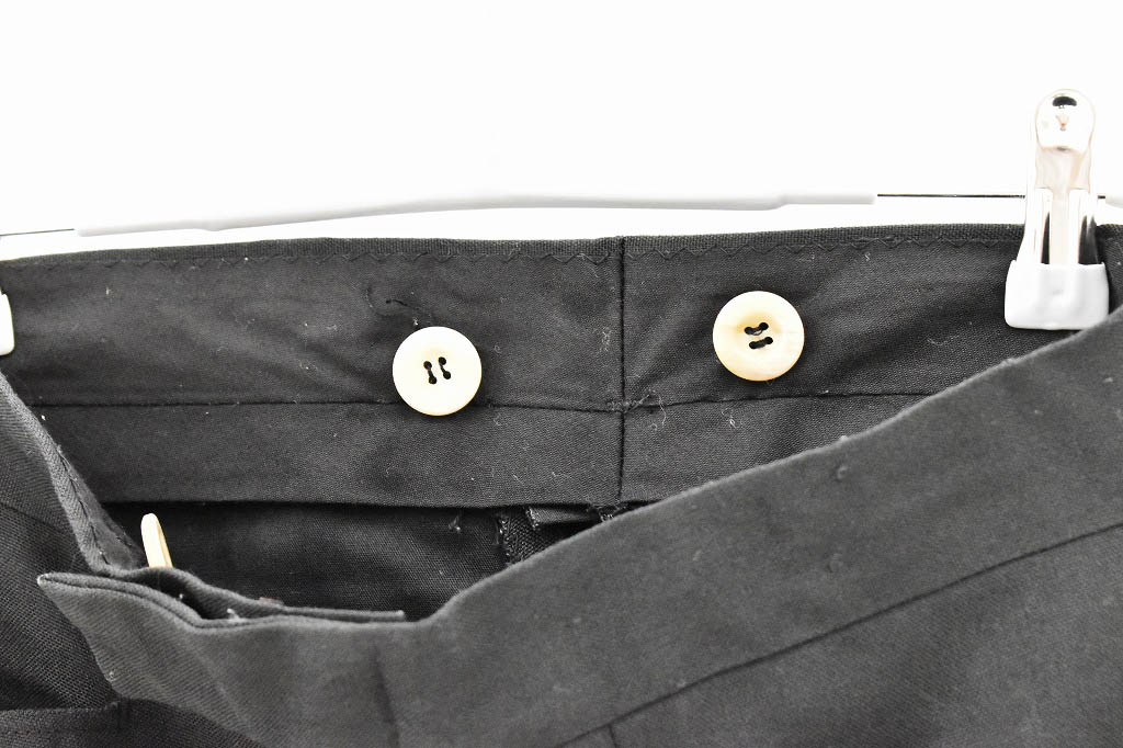 109025 [CO] 「Levi's」スラックス パンツ スタプレ ブラック サスペンダーボタンカスタム