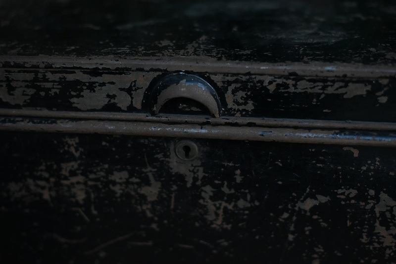 105149 ヴィンテージ アイアンボックス 箱 英国製