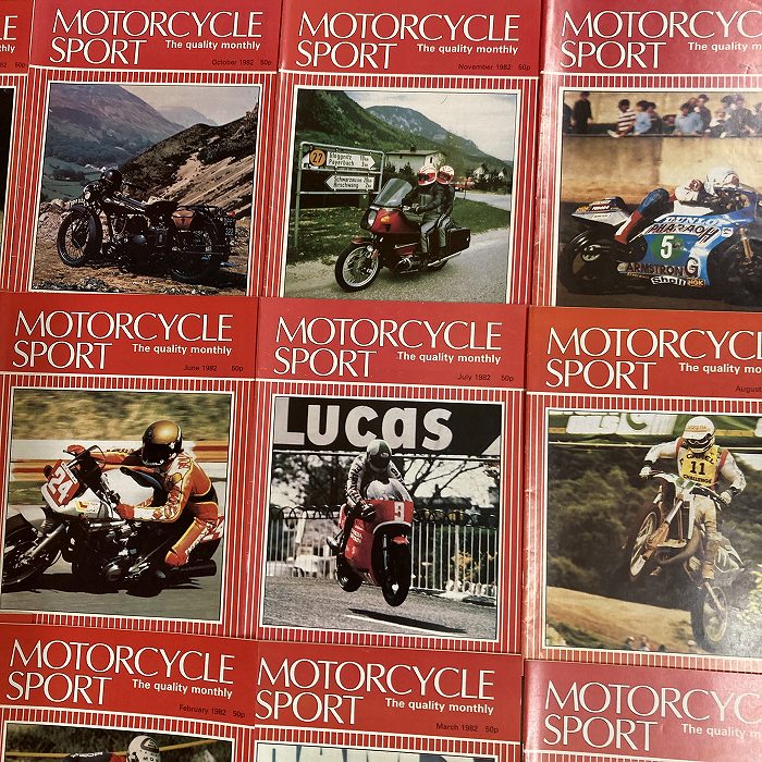 B4402　1982　12冊セット 「MOTORCYCLE SPORT」 モーターサイクルスポーツ 英国 旧車雑誌