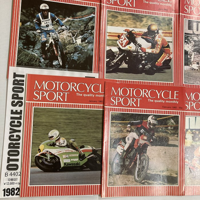 B4402　1982　12冊セット 「MOTORCYCLE SPORT」 モーターサイクルスポーツ 英国 旧車雑誌
