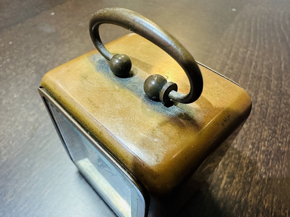 108156 置き時計 1910-1930年代 ドイツ製 ヴィンテージ 真鍮製