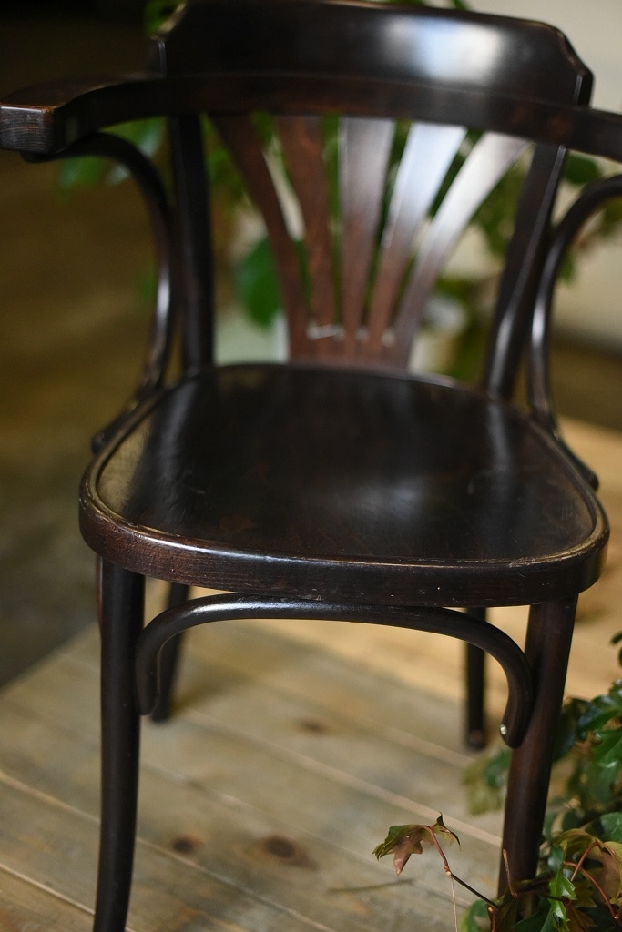 104584　ARM CHAIR No.25　321025　USED TON CHAIR　中古