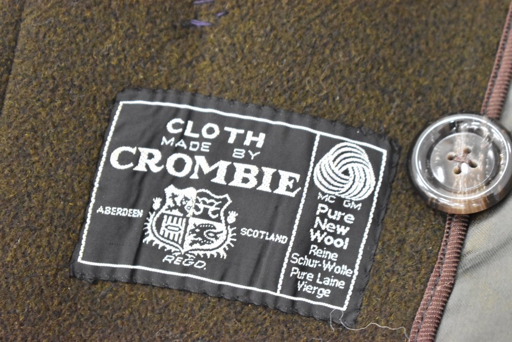 109186 ヴィンテージ 50s-60s「CROMBIE FRANK ANDREW DOUGLAS」 ウールコート
