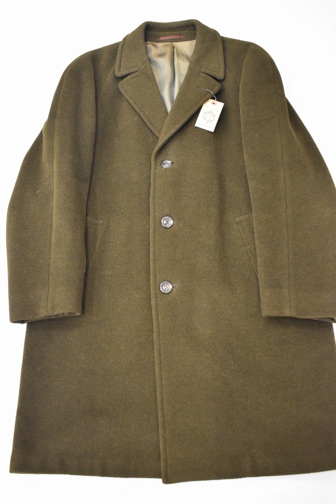 109186 ヴィンテージ 50s-60s「CROMBIE FRANK ANDREW DOUGLAS」 ウールコート