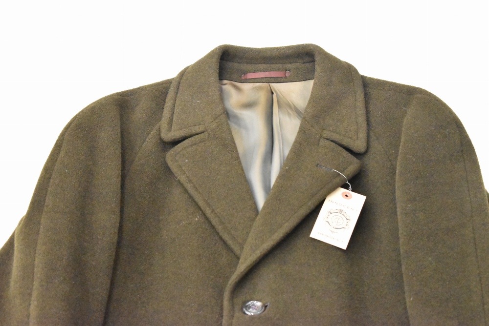 109186 ヴィンテージ 50s-60s「CROMBIE FRANK ANDREW DOUGLAS」 ウールコート