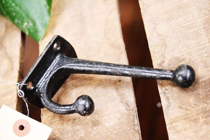 105322 ヴィンテージ アイアンフック ウォールハンガー コートフック