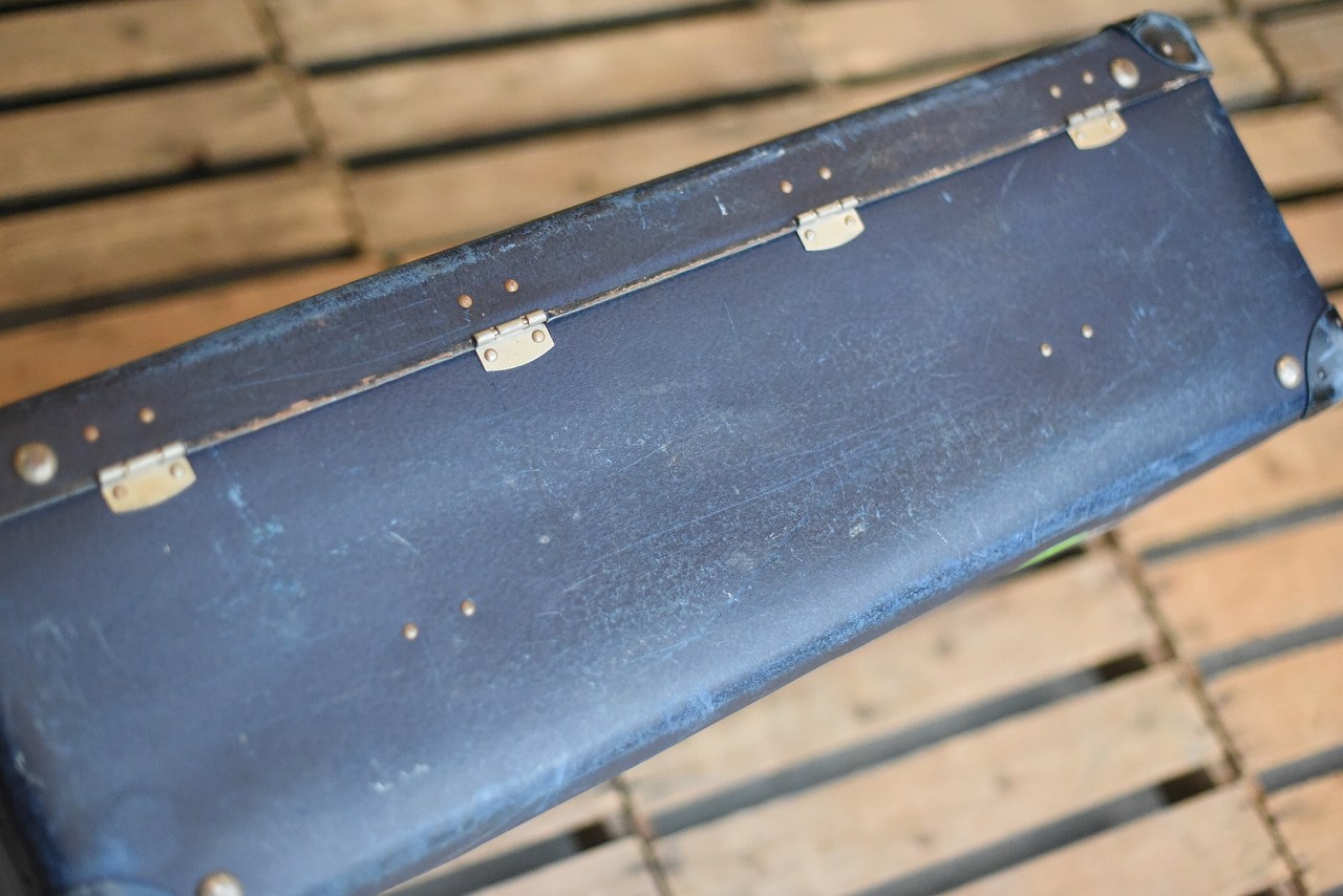 106013 UK ヴィンテージ　トロリー　英国 グローブ トロッター 「GLOBE TROTTER」 MADE IN ENGLAND 刻印