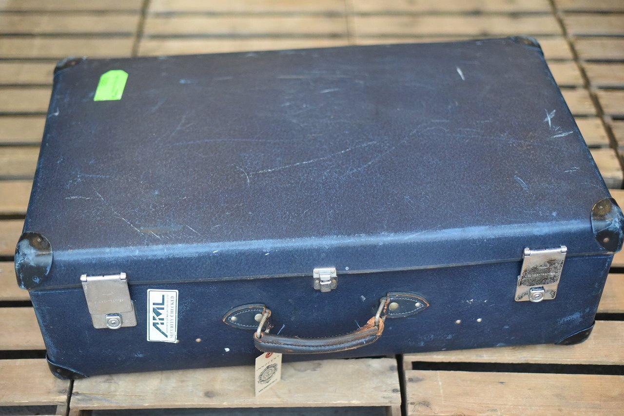 106013 UK ヴィンテージ　トロリー　英国 グローブ トロッター 「GLOBE TROTTER」 MADE IN ENGLAND 刻印