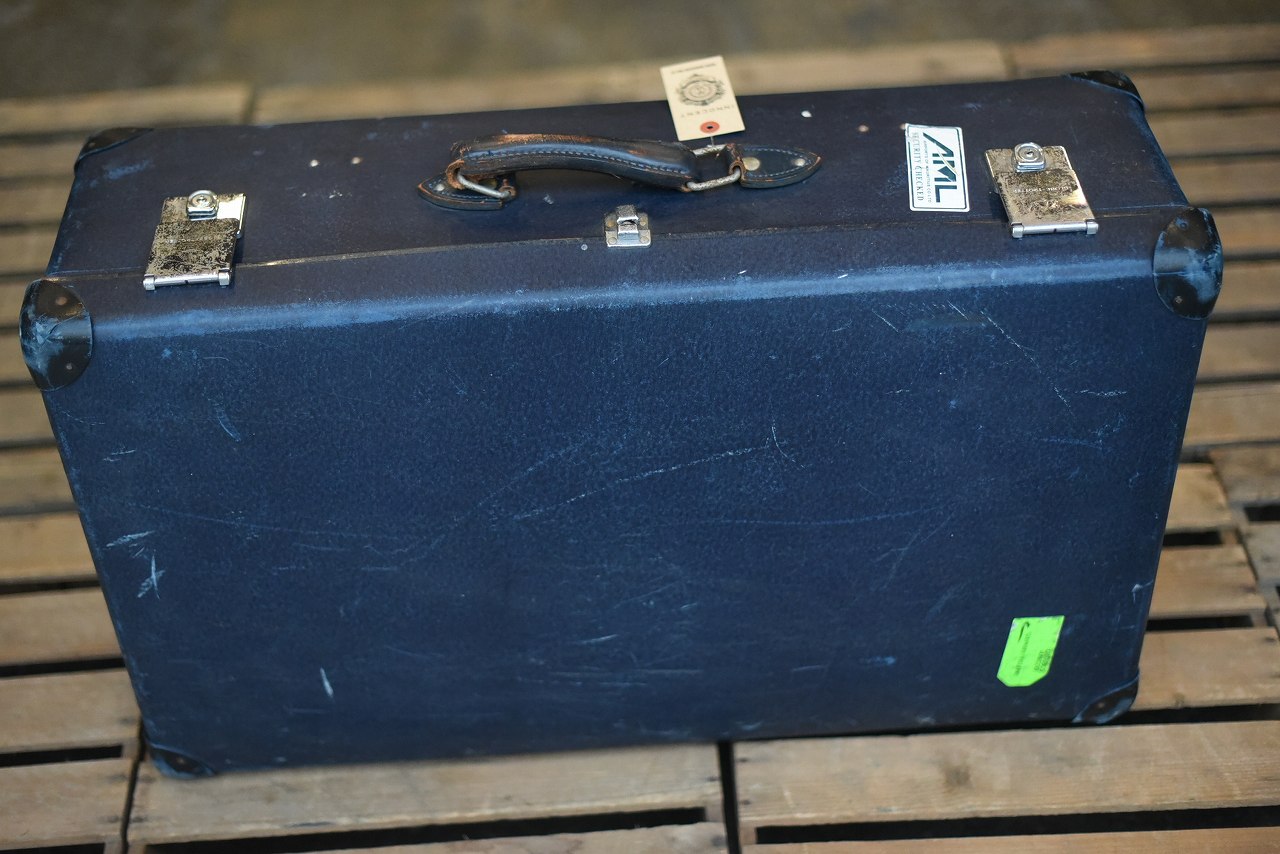 106013 UK ヴィンテージ　トロリー　英国 グローブ トロッター 「GLOBE TROTTER」 MADE IN ENGLAND 刻印