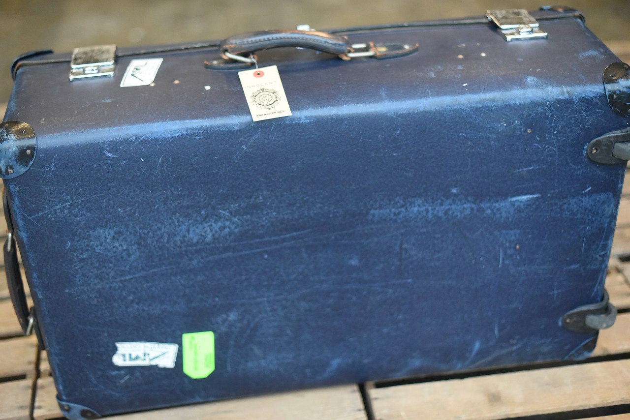 106013 UK ヴィンテージ　トロリー　英国 グローブ トロッター 「GLOBE TROTTER」 MADE IN ENGLAND 刻印